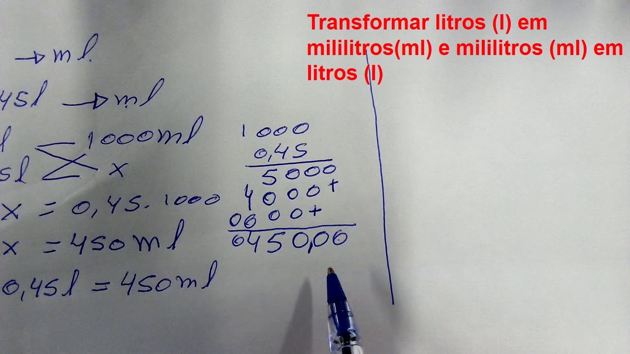como transformar litros-(l) em mililitros- (ml)? e mililitros em litros? DE UM LIKE   ASSINE O CANAL