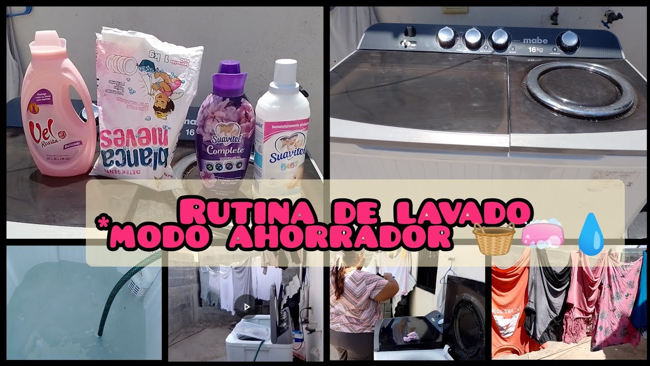 ✨Rutina de lavado de ropa|Lavadora semiautomática de 2 tinas #rutina #limpieza #lavadora #cleaning
