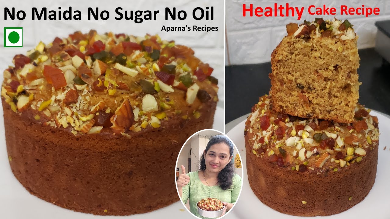 No Maida No Suji No Sugar No Oil No Egg Easy Cake Recipe without Oven | Eggless Oats Cake Recipe