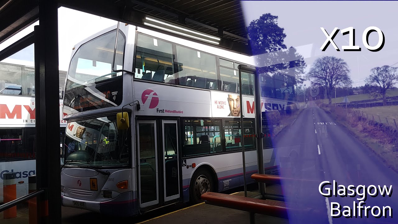 [GLA] [Buchanan Street to Buchanan Street] First Bus Midland Bluebird X10 (Glasgow - Balfron)