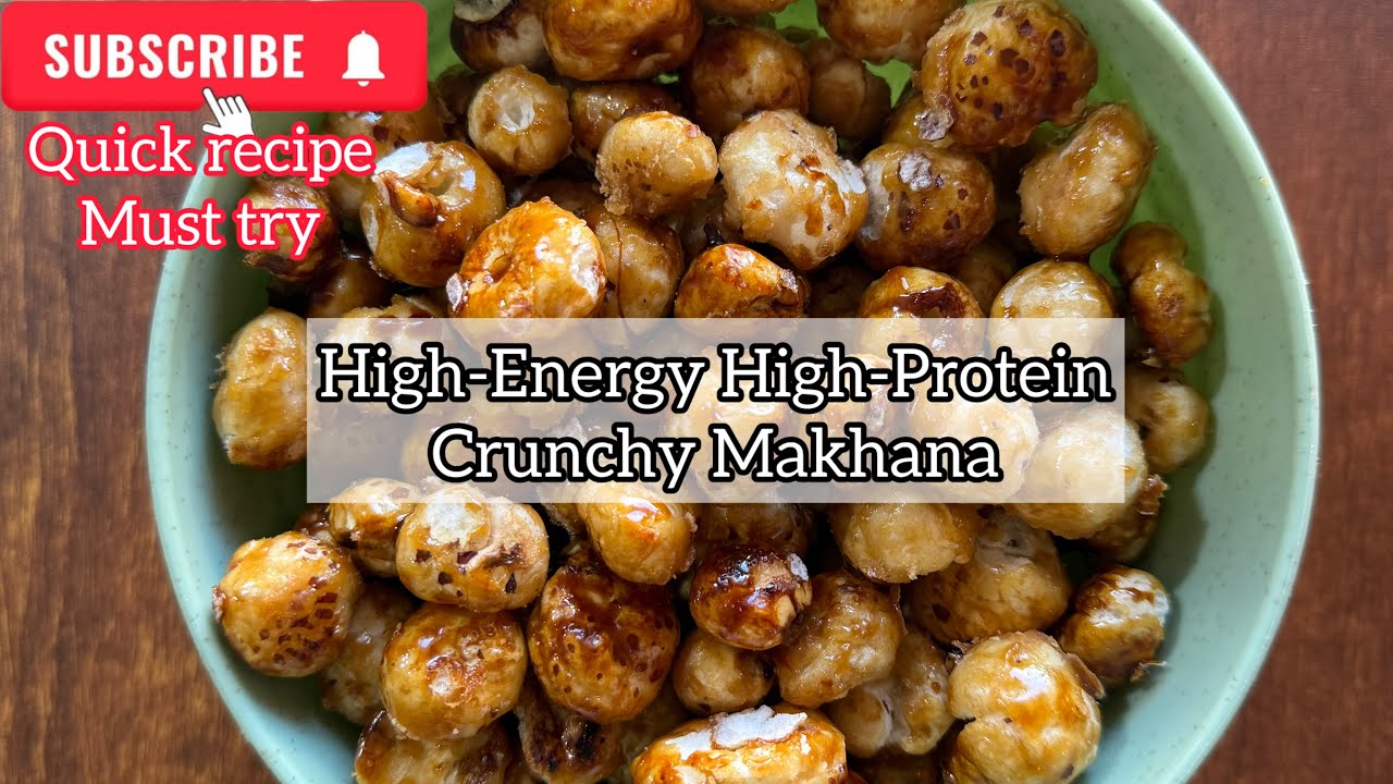 10 min Crunchy jaggery (gur) Makhana | healthy guilt free snack | #10minutesrecipe #foxnuts 