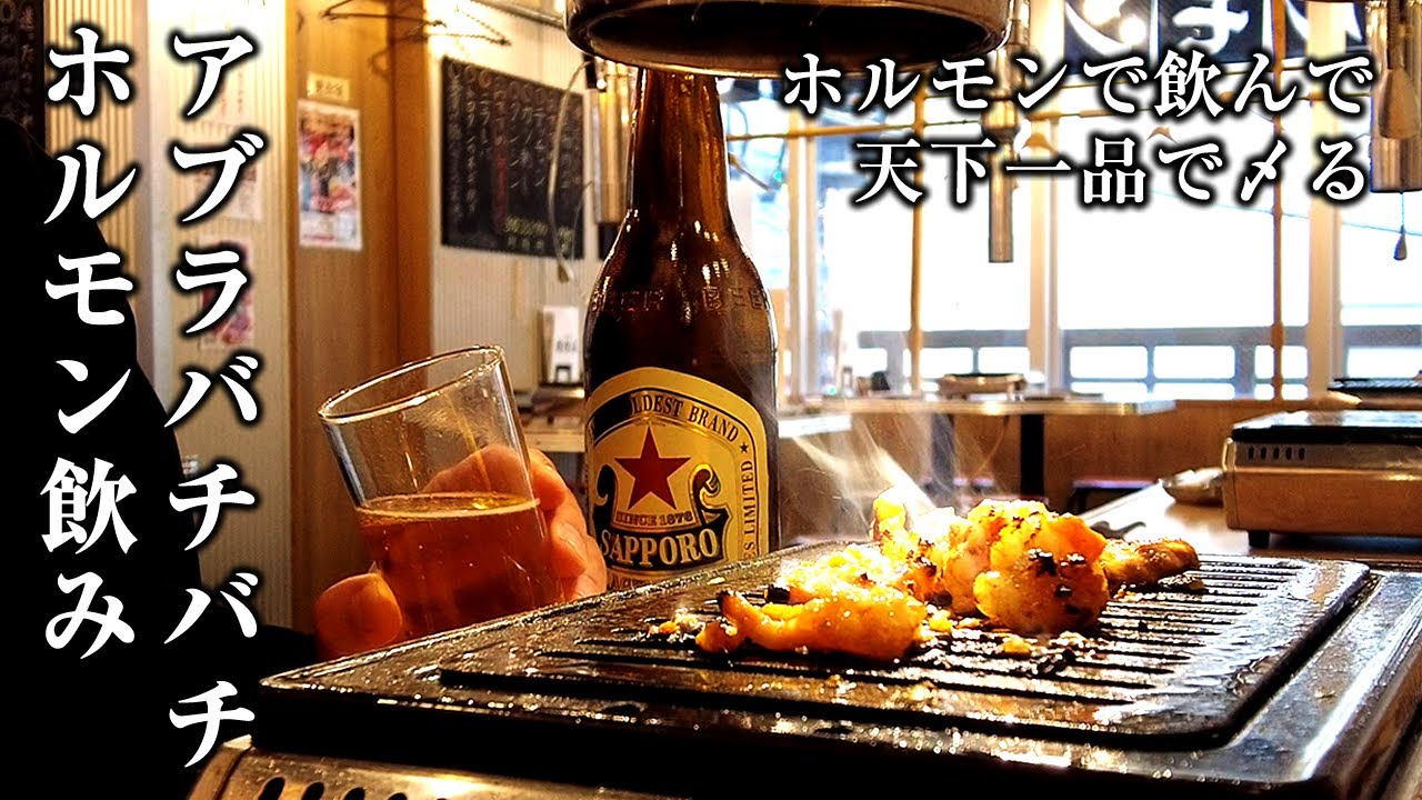 【休日酒】アブラホルモンでビール飲み、天下一品こってり定食でがっつり！【町田】