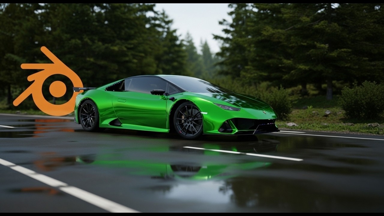 Blender Car Edit // Blender Car Cinematic Shots