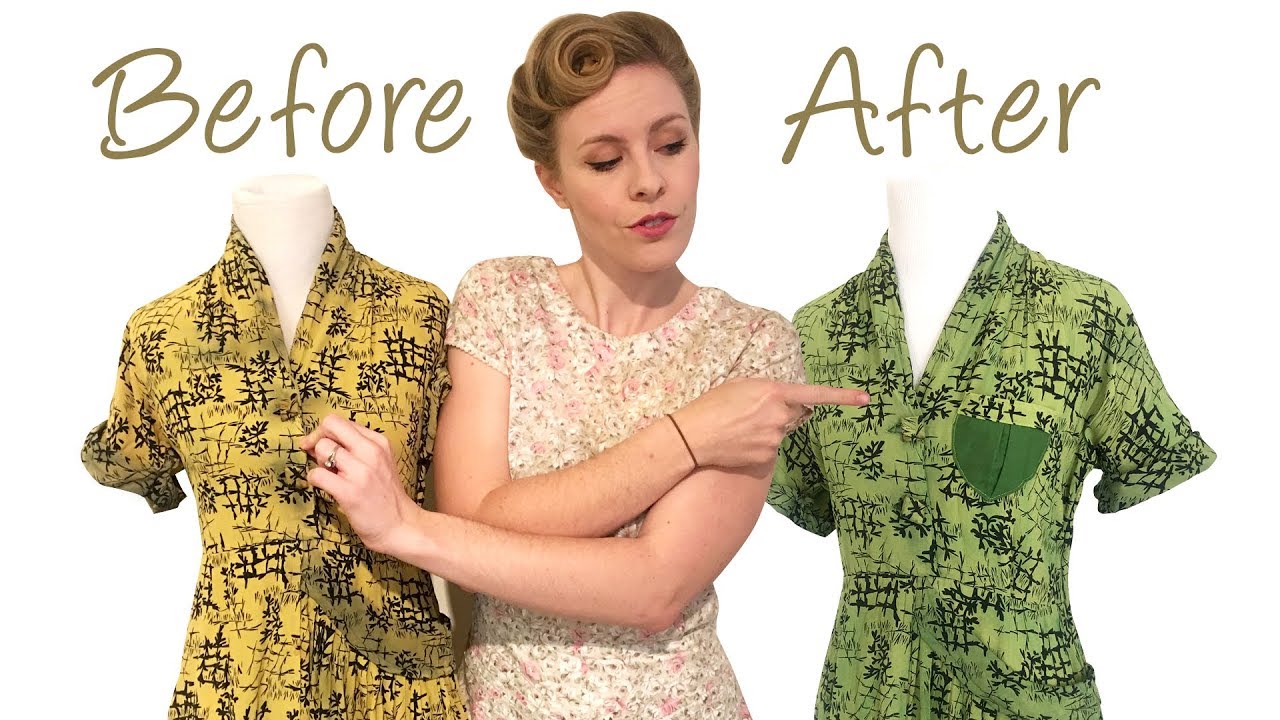 1940’s Vintage Dress Restoration - DIY Style