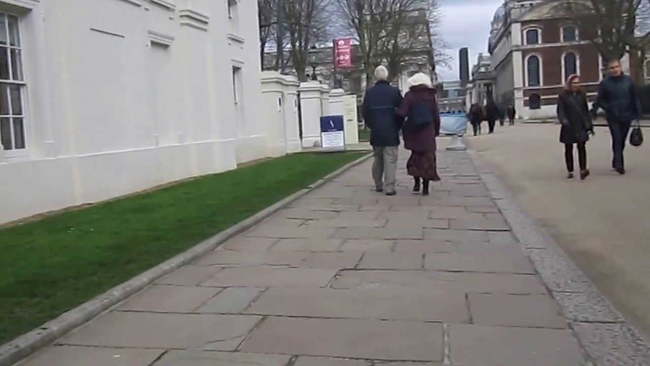 Old Couple Walking Together