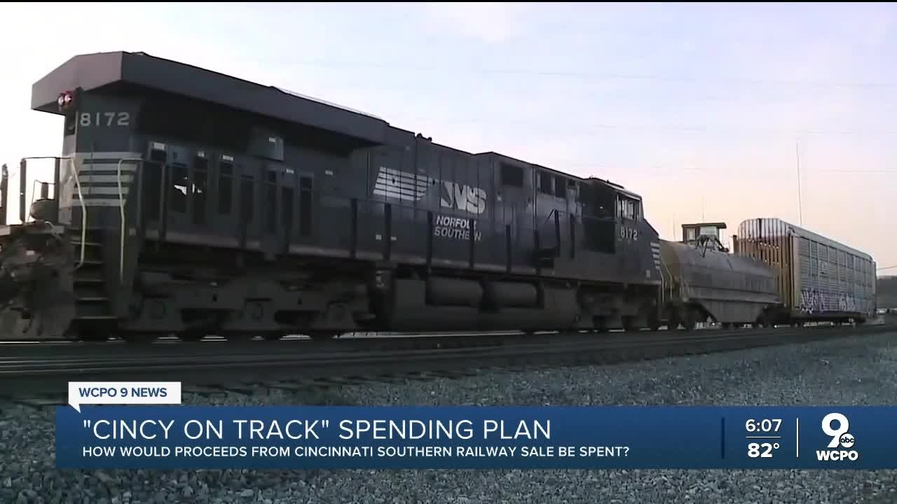 How would proceeds from Cincinnati Southern Railway sale be spent?