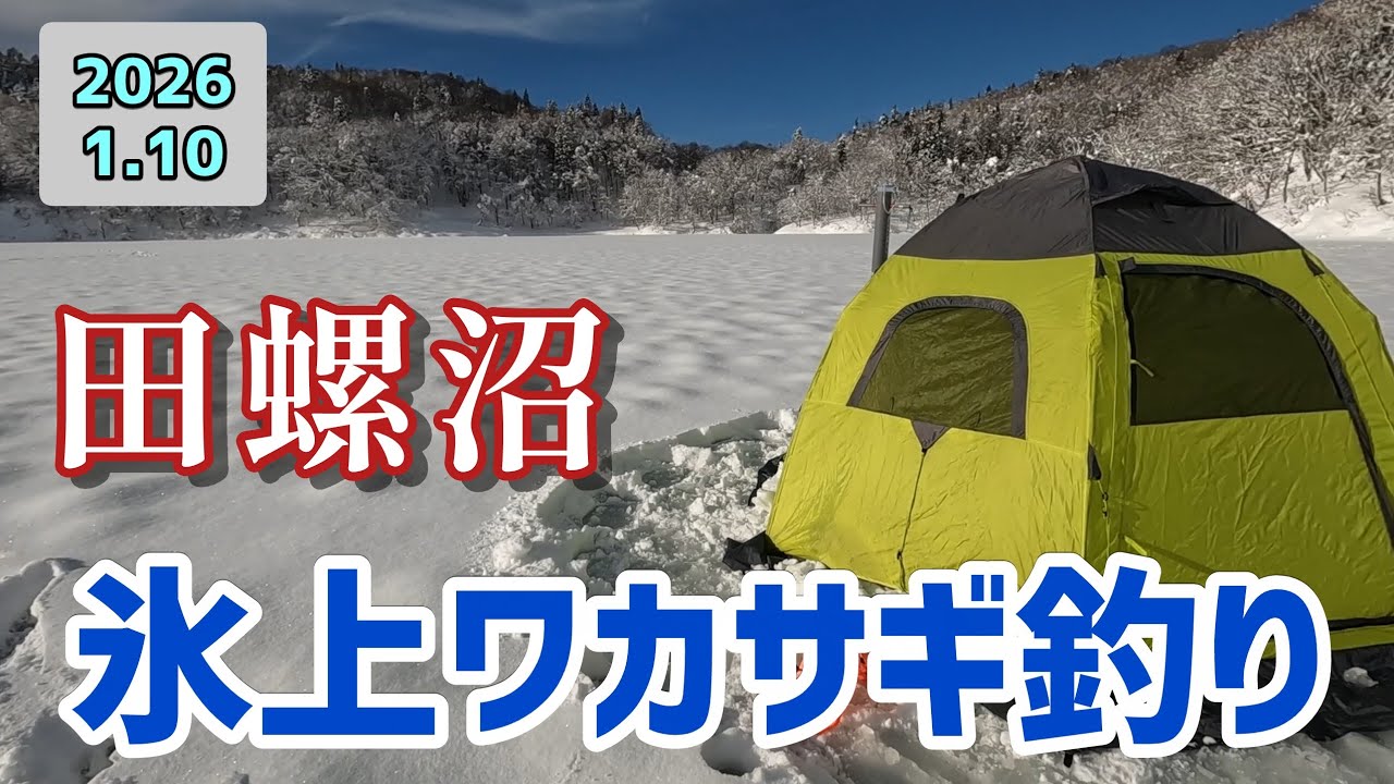 【釣り】ワカサギ釣り。田螺沼　2026/1/10