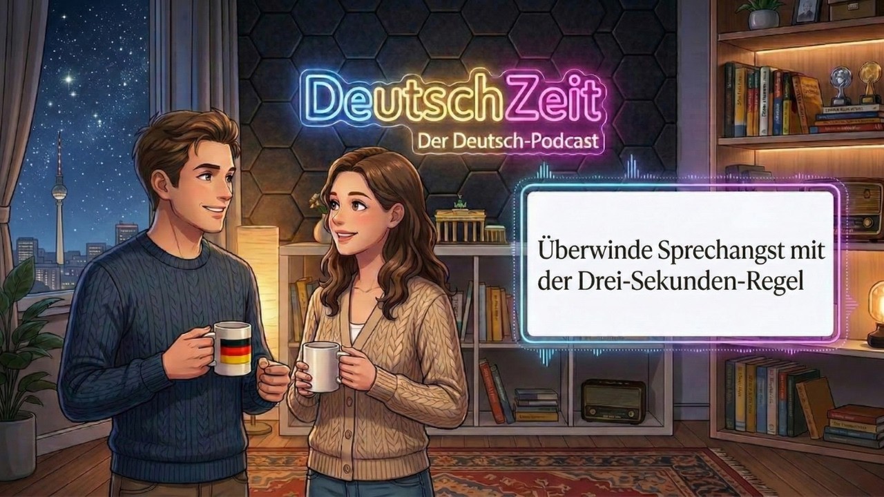 Besser Hören: A1/A2 Podcast | Überwinde Sprechangst mit der Drei-Sekunden-Regel ⏱️🔥