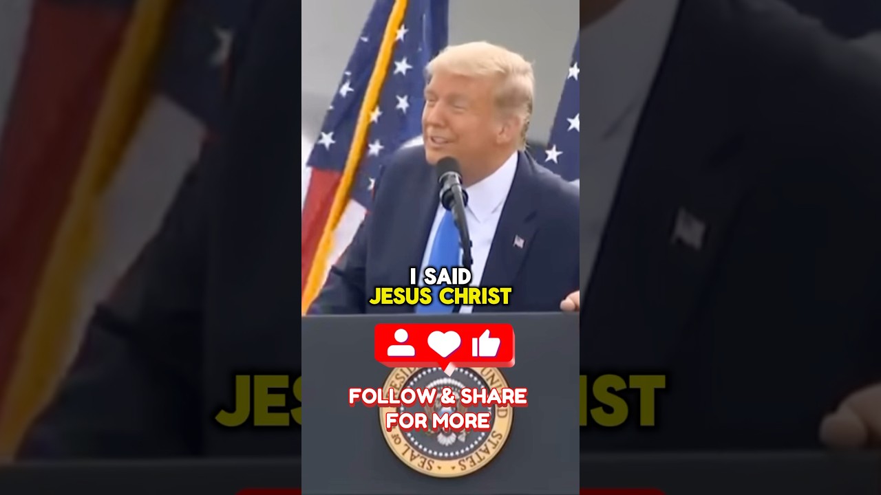Donald Trump talks about Jesus during speech - Powerful Testimony! 🤯 #donaldtrump #jesus #shorts
