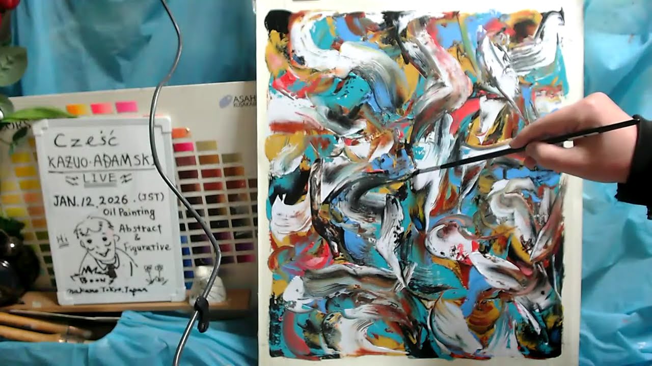 Oil painting abstract day 2  op1620-2   [LIVE]--  