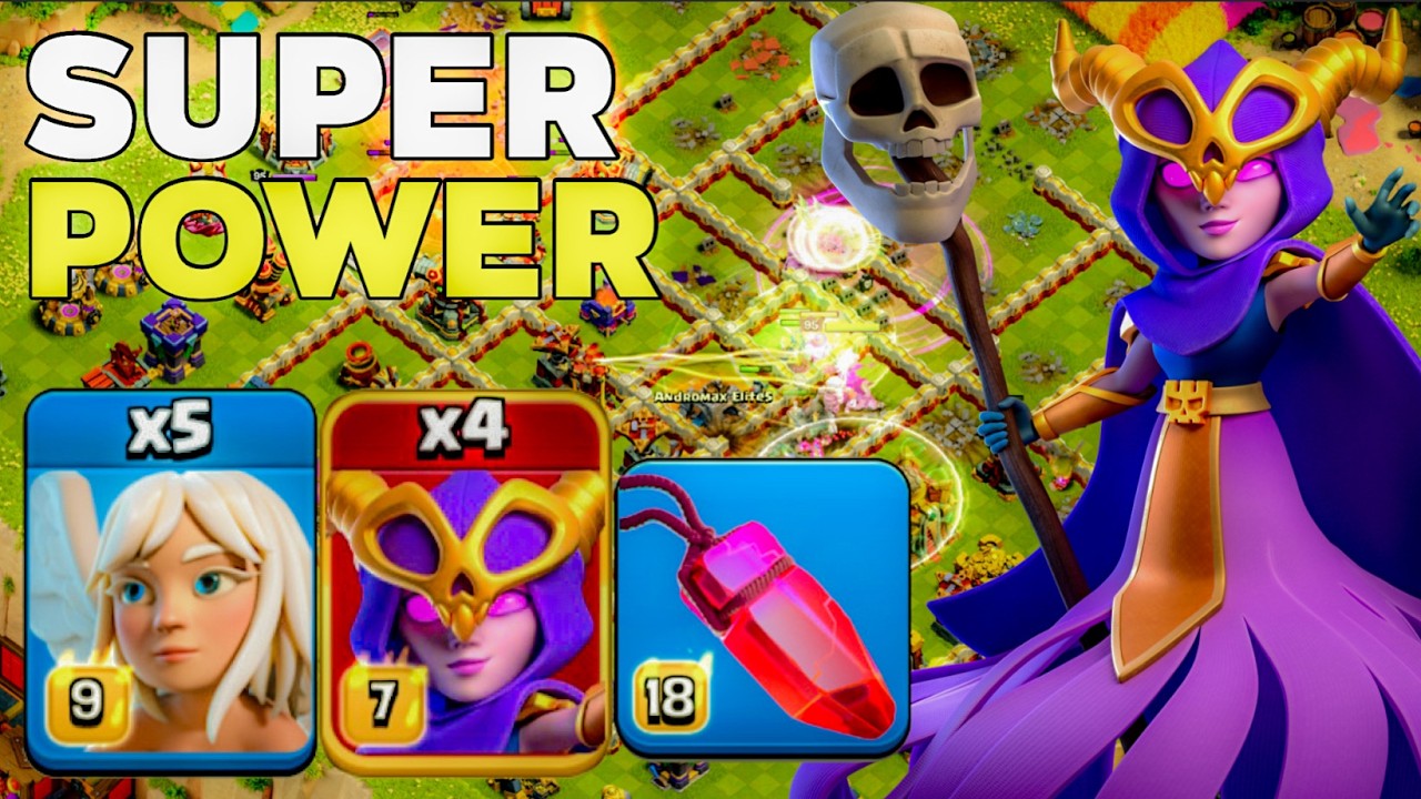 No Fireball: Best TH16 Super Witch Smash Attacks! Clash of Clans