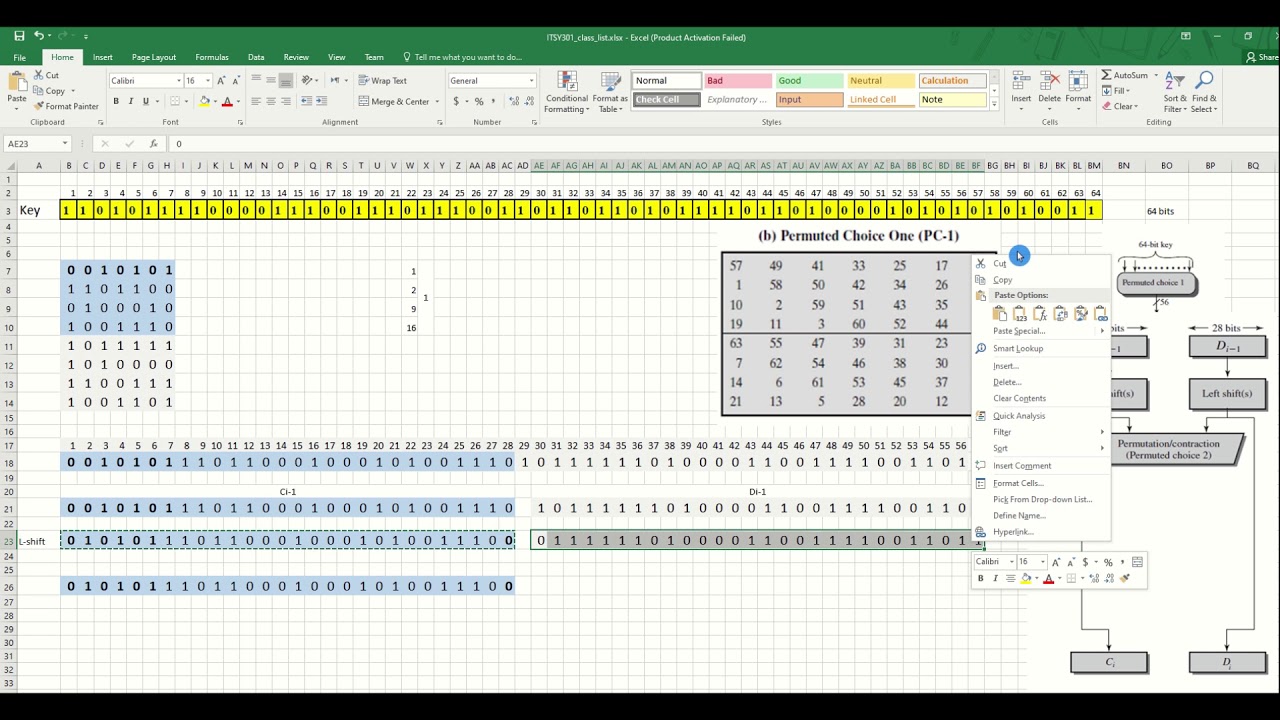 DES Key Generation
