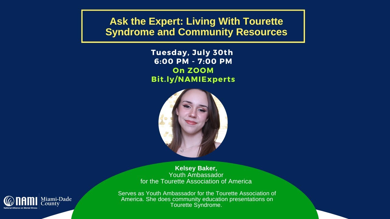 Ask the Expert: Living With Tourette Syndrome and Community Resources