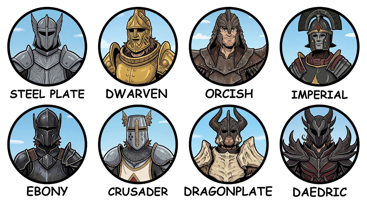 Every Elder Scrolls Heavy Armor Explained in 22 Minutes