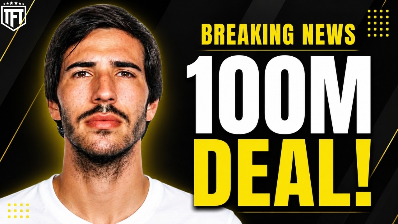 Sandro Tonali to Tottenham 100m DEAL COMPLETE✍️