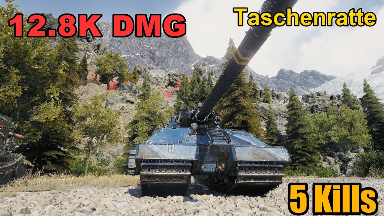 Taschenratte - 12.8K Damage - 5 Kills - Map: Mountain Pass - Server: EU | World of Tanks