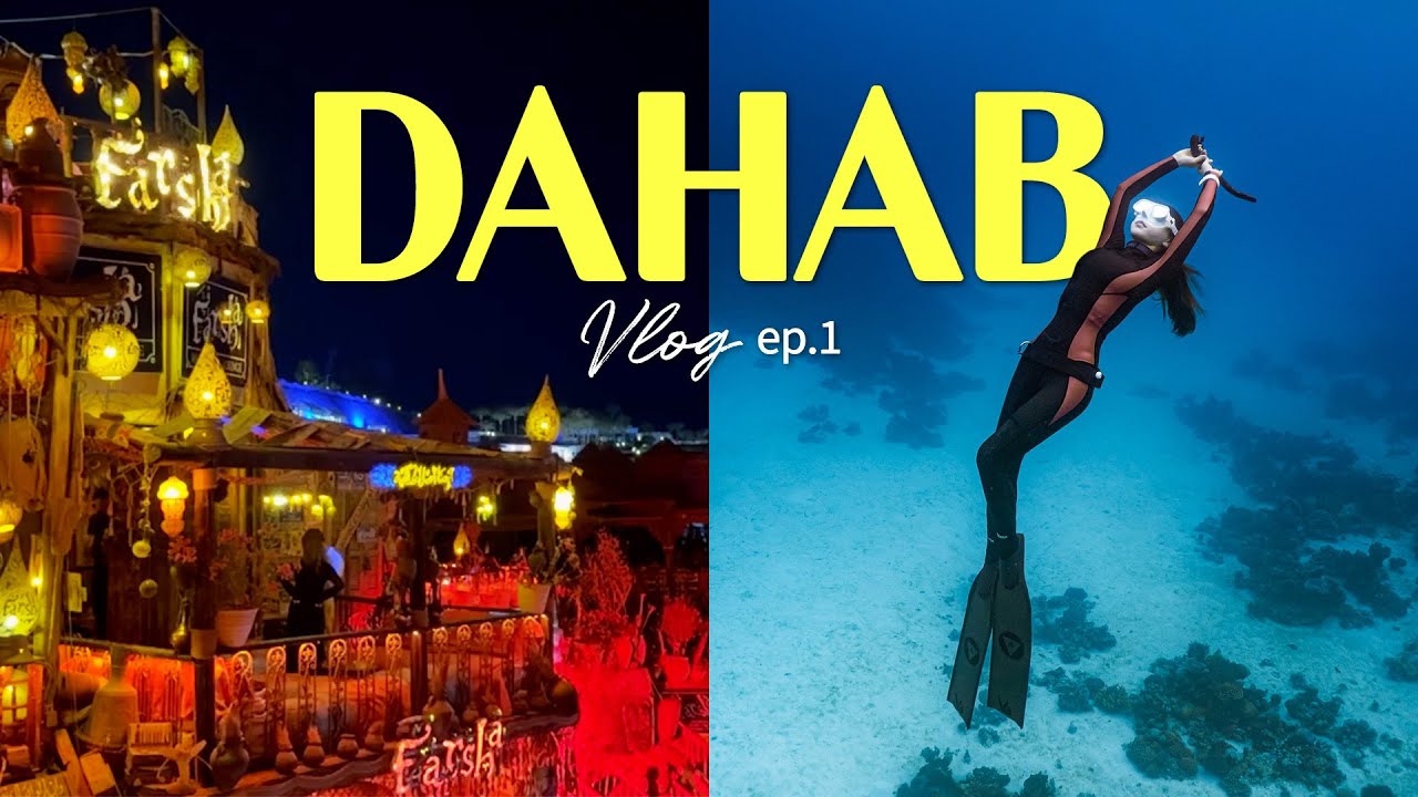 [다합 프리다이빙 첫 도전🇪🇬] 숙소·이퀄 교육·파르샤 카페까지 감성 브이로그✨ | Egypt Freediving ep.1