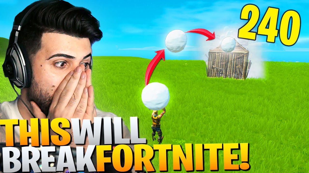 GAME BREAKING SNOWBALL STRATEGY *240+ DAMAGE* - Fortnite Battle Royale