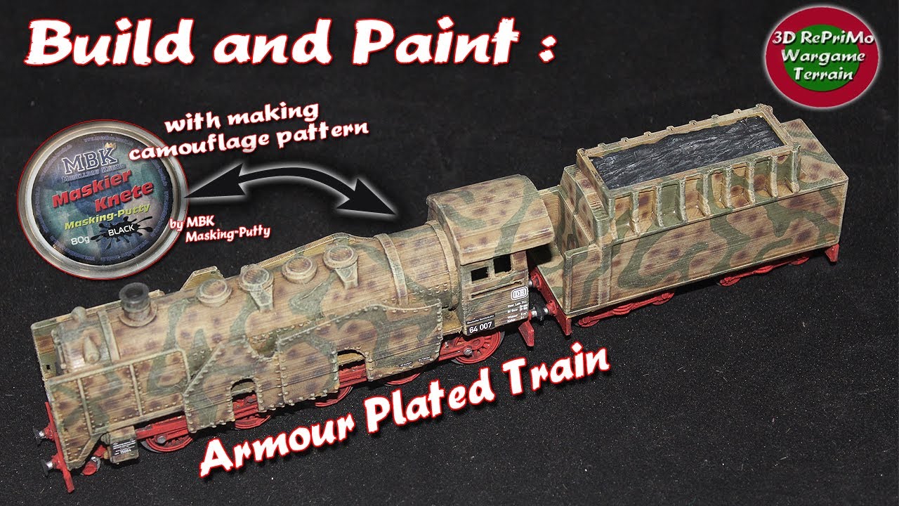 Tutorial:How to Paint armour plated Train/Painting Guide/Bemalung Panzerzug/1/72 (WW2)Modellbahn