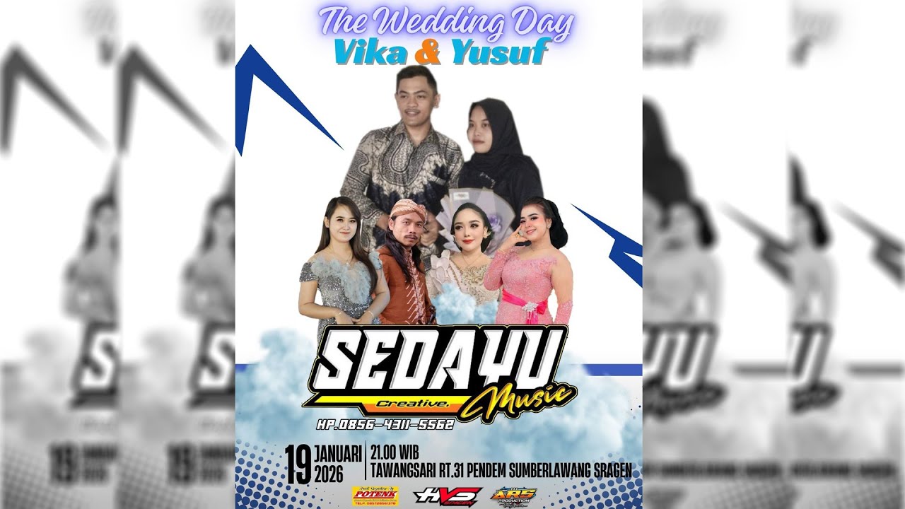 Live Wedding Vika & Yusuf | SEDAYU MUSIC | ARS AUDIO 2 (Mr. POTENG) | HVS SRAGEN 2 - Pendem (Malam)