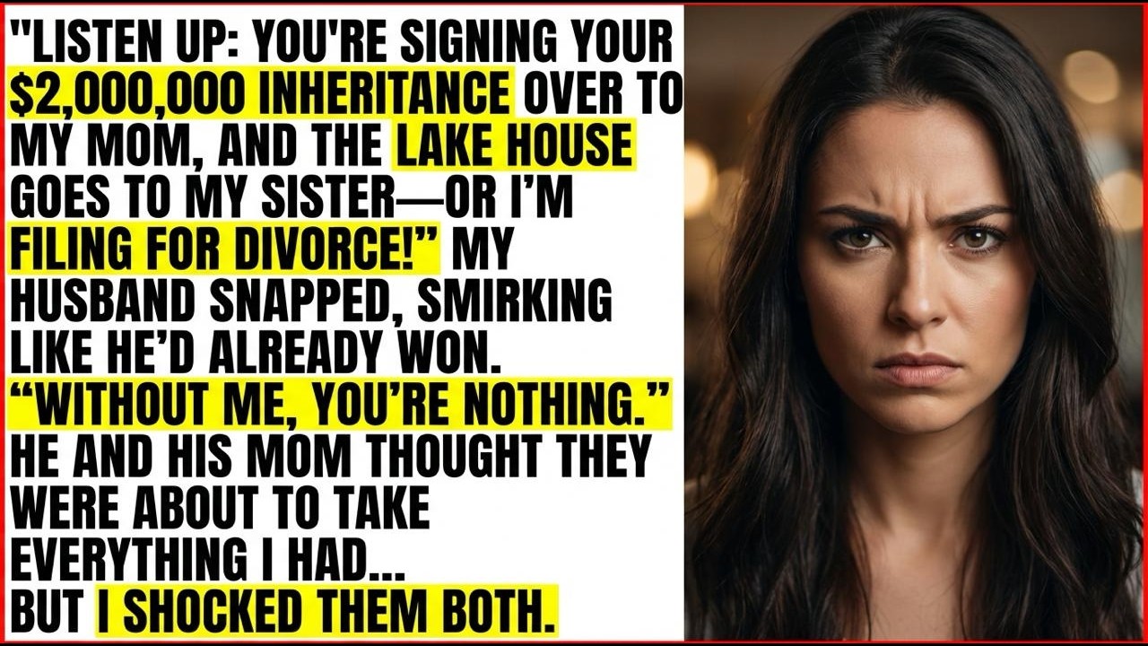“Sign Over Your $2,000000 To My Mom And Give My Sister Cottage—Or It’s Divorce!” My Husband Demanded