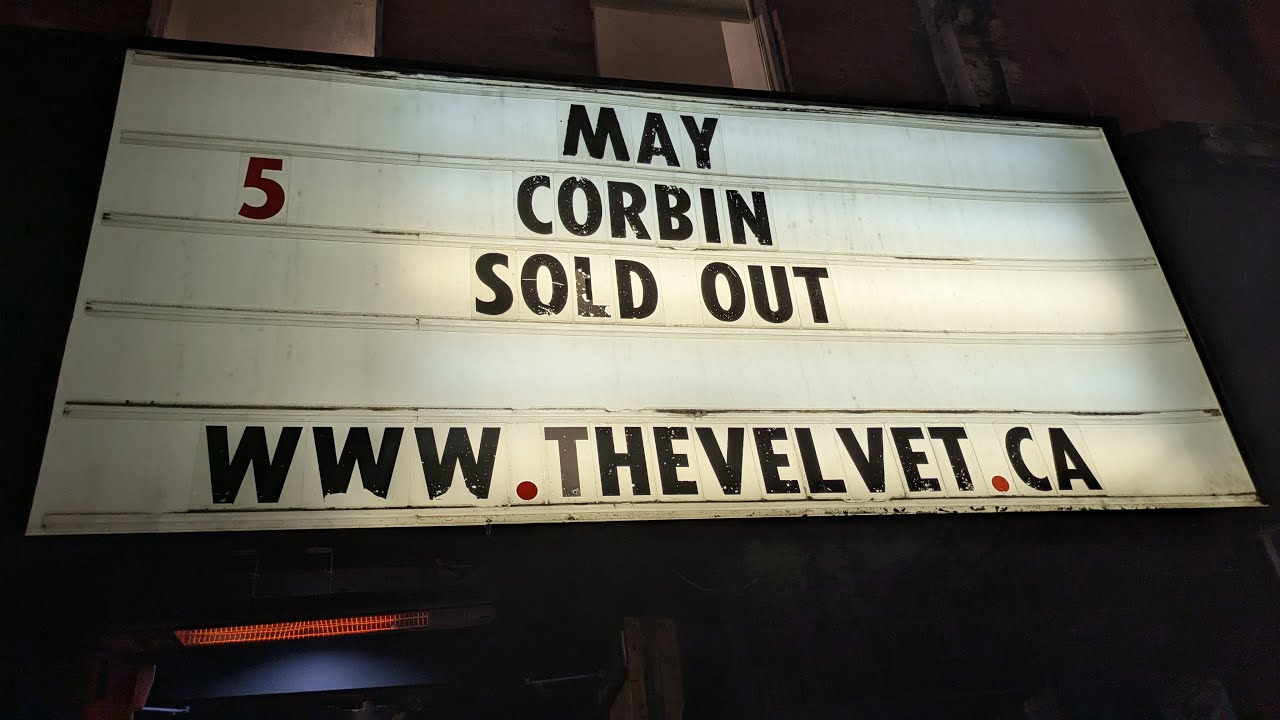 Corbin | Full-Set | Live in Toronto at Velvet Underground 2025-05-05