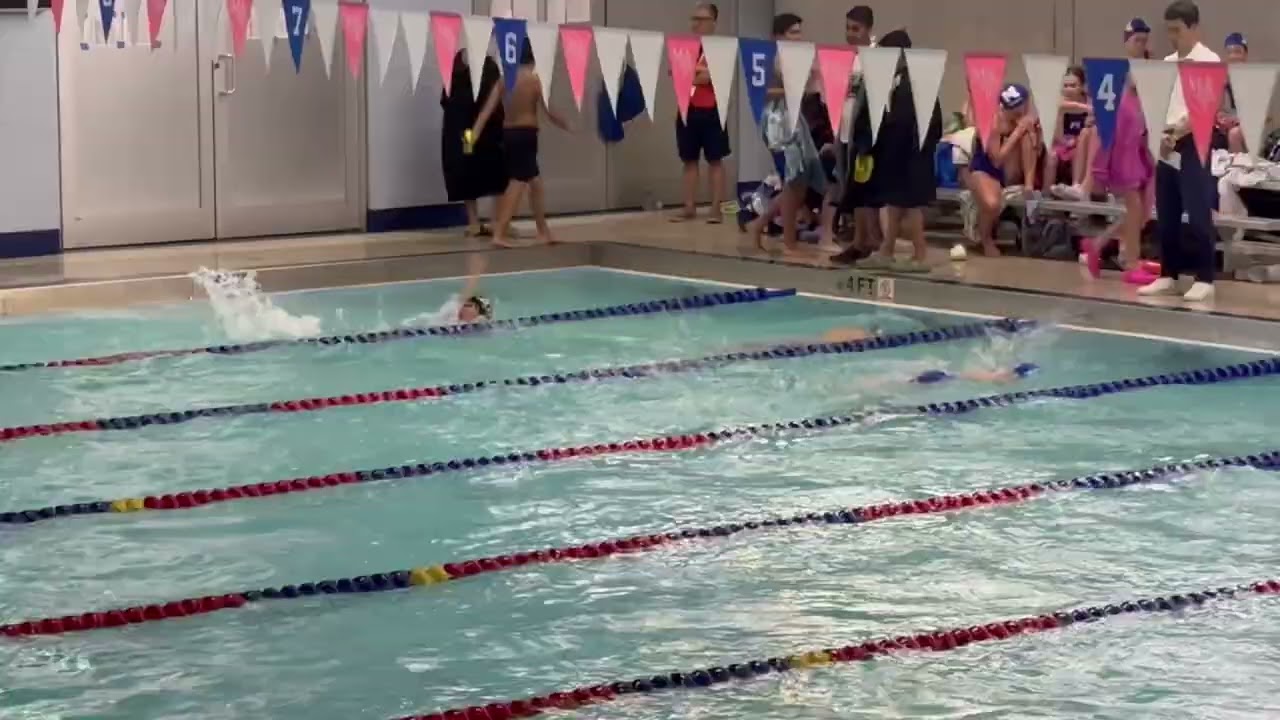 100 yd back, lane 8 @ Speedo Invite at Marmion, Aurora IL, Sat, Jan 10, 2026