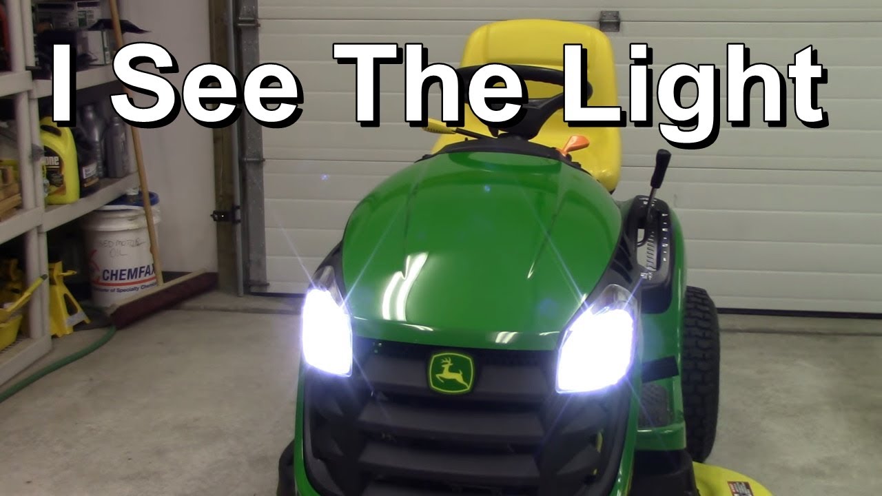 Riding Mower LED Headlamp Conversion - Easy & Inexpensive