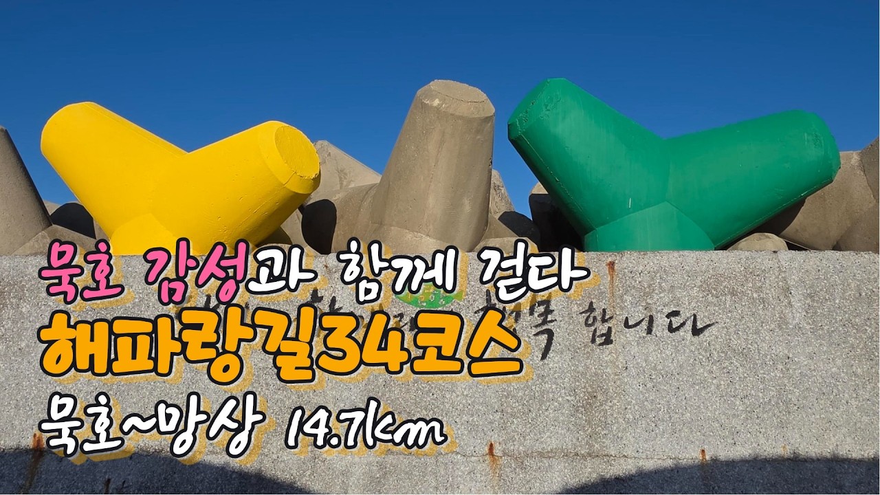 [4K] 묵호 감성을 품은 해파랑길34코스 완주기ㅣ친구와 함께 떠나는 걷기 브이로그ㅣ묵호항에서 망상해변까지 14.7km (NO MUSIC)