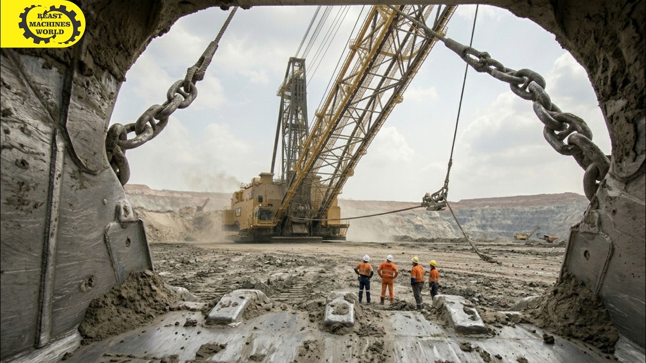 Extreme Heavy Equipment Working in Open Pit Mines