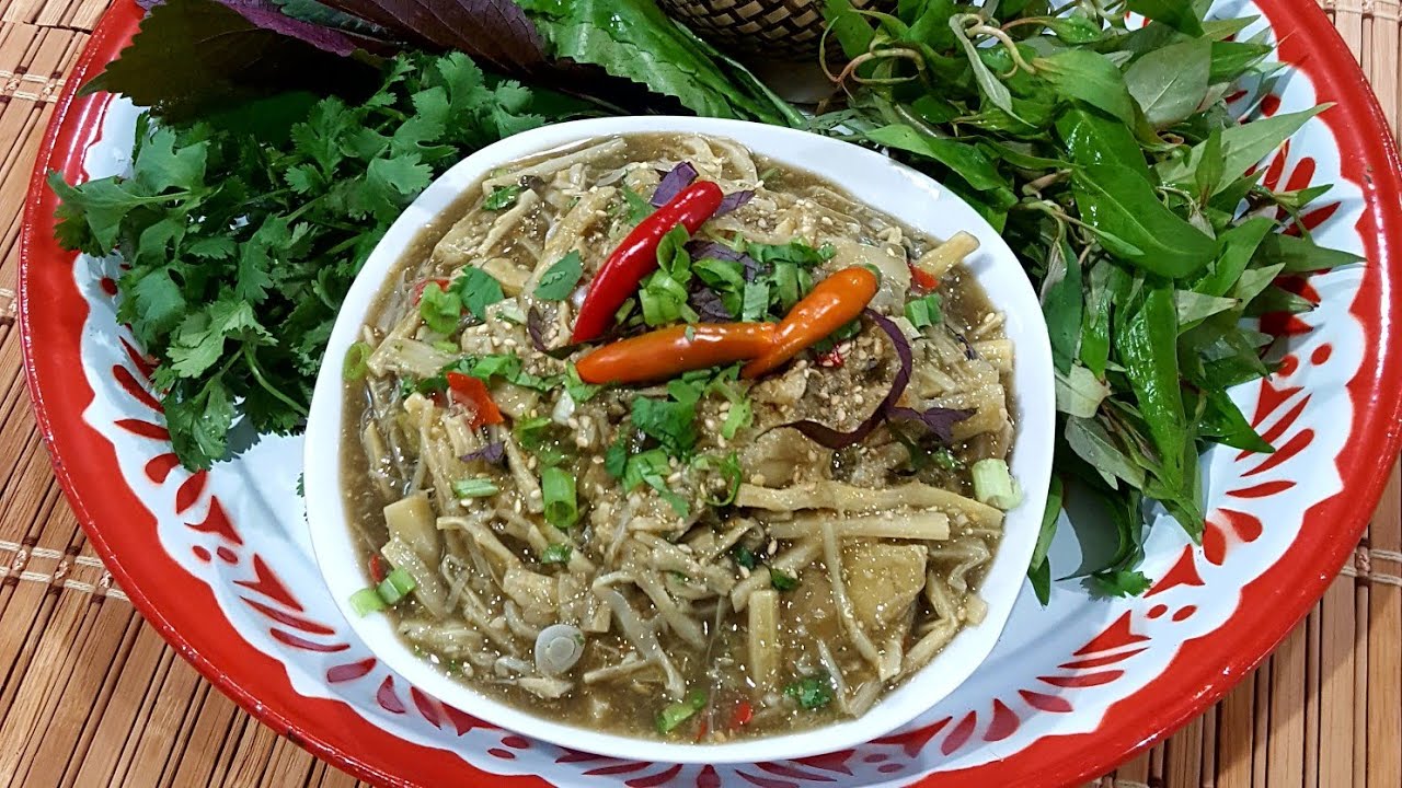 Recipe : Soop Naw Mai | Lao Bamboo Salad