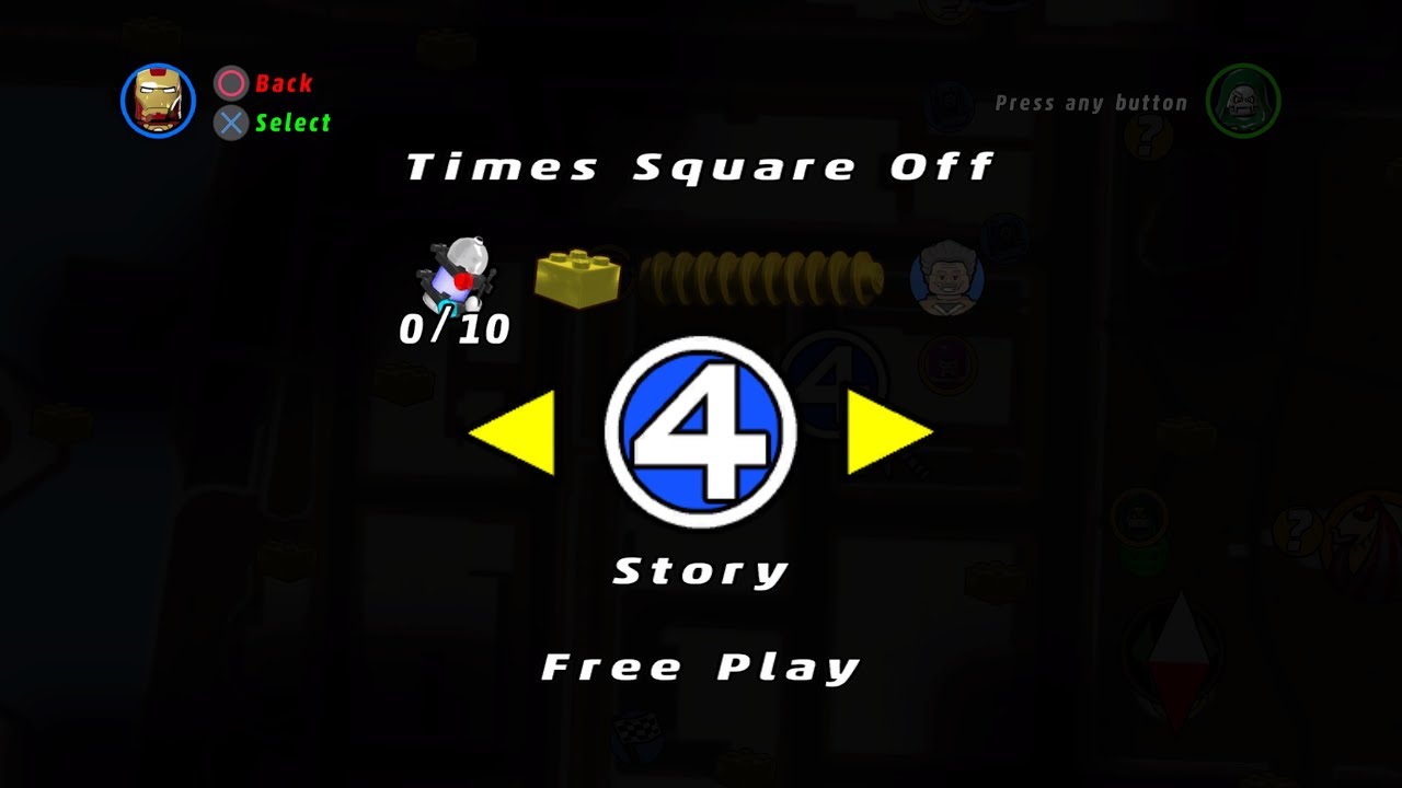 Lego marvel Superheroes - Level #2 - Times Square Off - Free Play Mode!!!!!