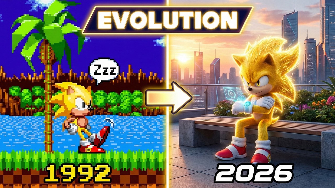 (NEW) Evolution of Super Sonic IDLE Animations (1992-2026)