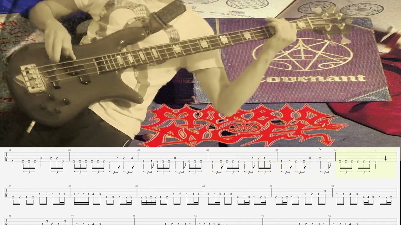 Morbid angel -Rapture- bass playalong with tab