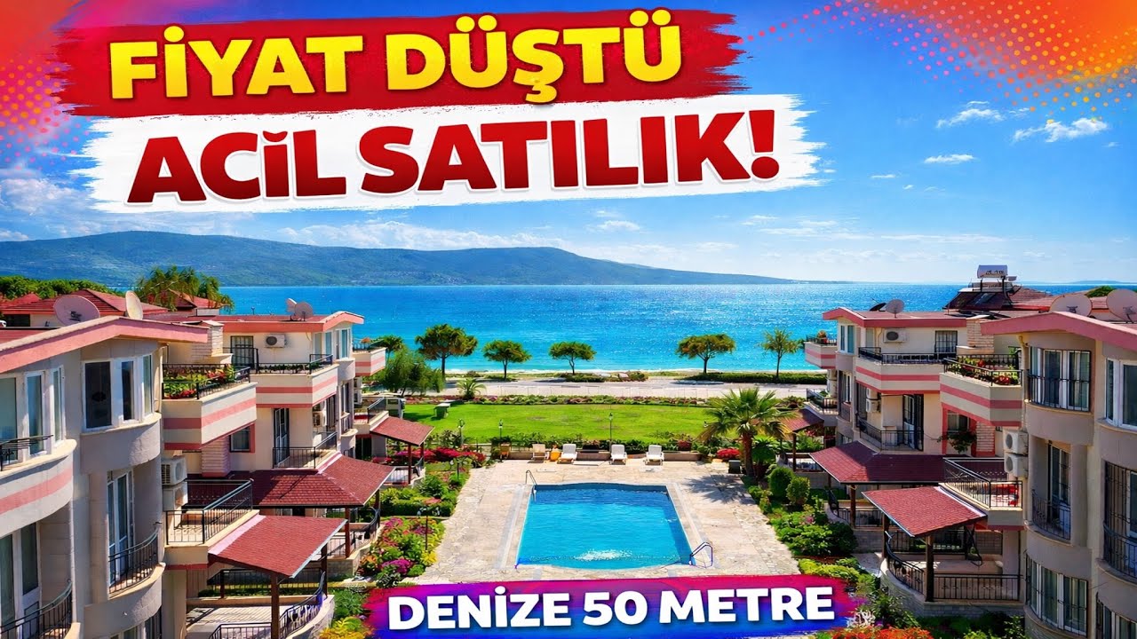 FİYAT DÜŞTÜ ACİL SATILIK DENİZE KOMŞU YAŞAM VALİZLERİ HAZIRLAYIN 7/24 365 GÜN TATİL KEYFİ 10,650,000