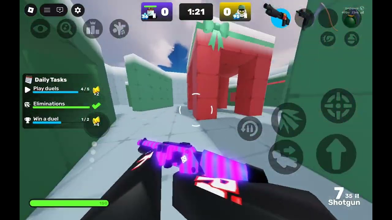Losing THREE times to my friend in RIVALS [Roblox]