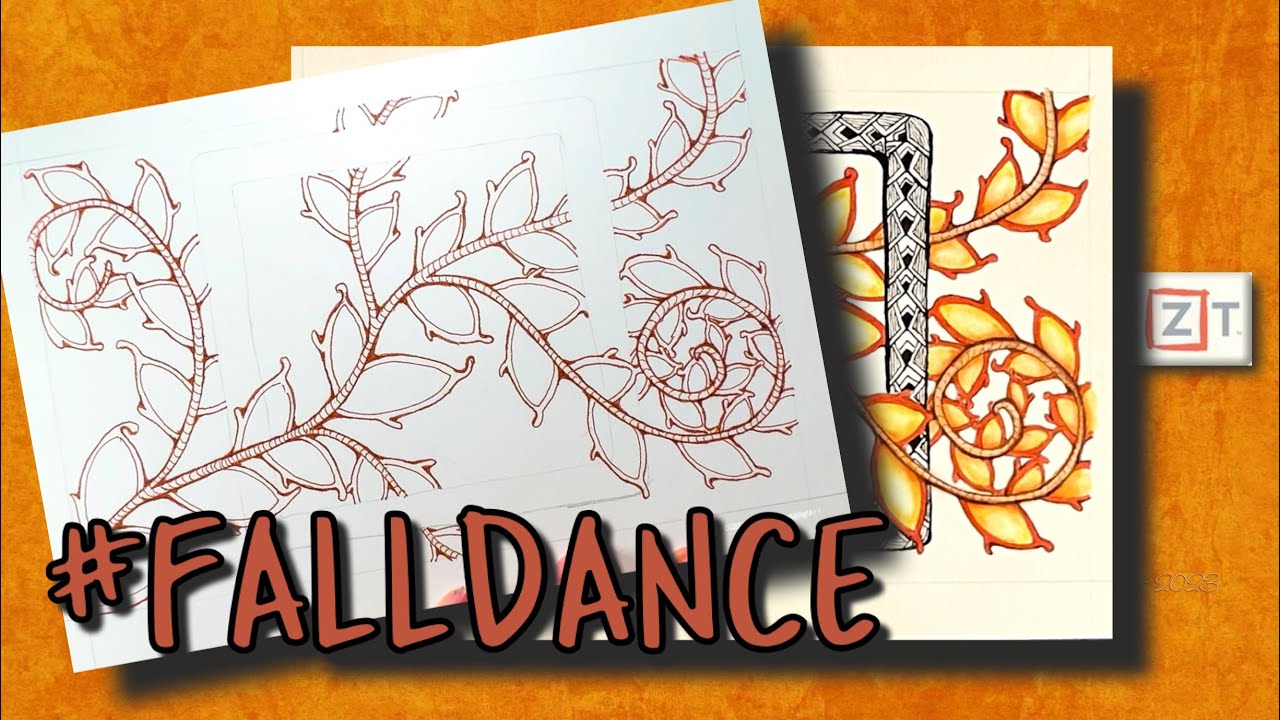 Inking #FALLDANCE | How to Create Zentangle ® Inspired Art (ZIA)