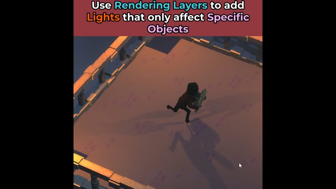 Make Player stand out in Dark scenes - Unity Lighting #UnityTips
