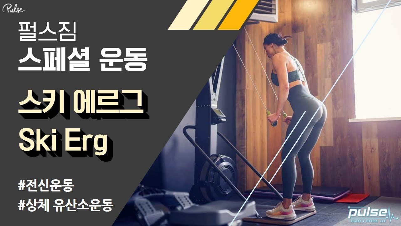 펄스짐 스페셜 운동. 스키 에르그(Ski Erg) 상체+전신유산소