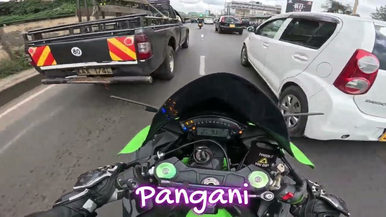 10mins from Ruiru to Parklands.. A Ride for Locations on Thika Road .. kawasaki zx10r
