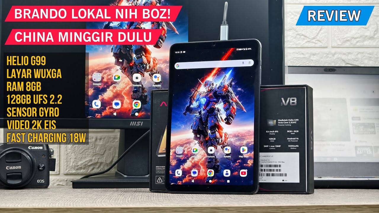 BRAND LOKAL MENGGILA! BIKIN TRANSSION HOLDINGS KETAR KATIR? UNBOXING & REVIEW ADVAN TAB V8