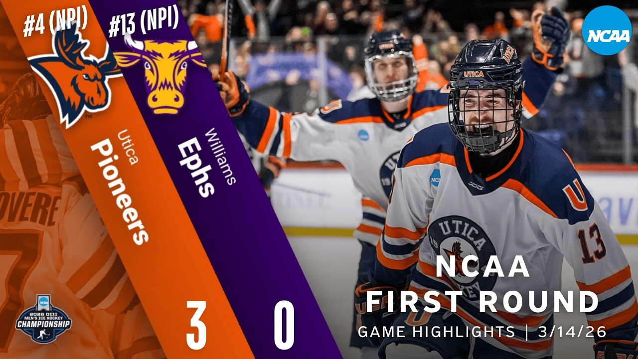Utica vs Williams | 2026 NCAA Tournament First Round | Men's Hockey Highlights - 3/14/26