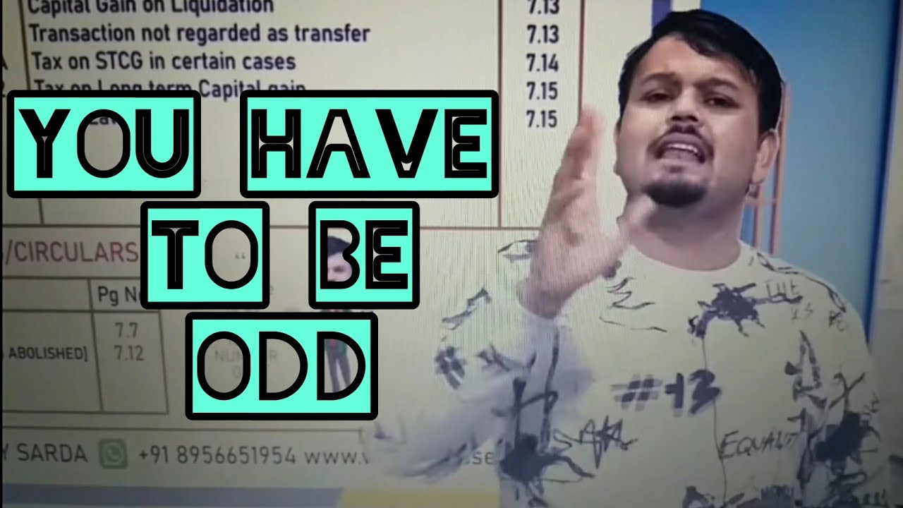 You have to be ODD to be NUMBER ONE | Motivational video | @CAVijaySarda