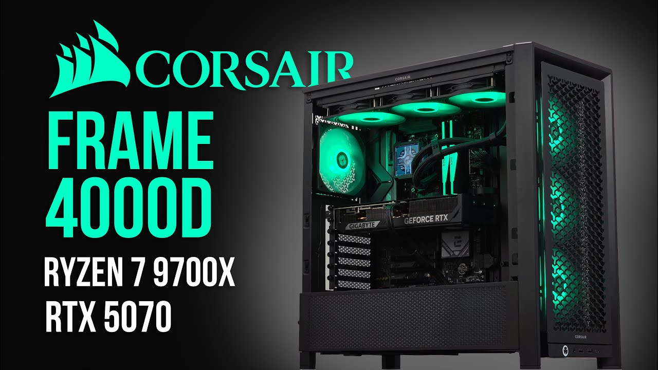 Corsair FRAME 4000D Budget 4k ATX Gaming Build | AMD Ryzen 7 9700x | Nvidia RTX 5070