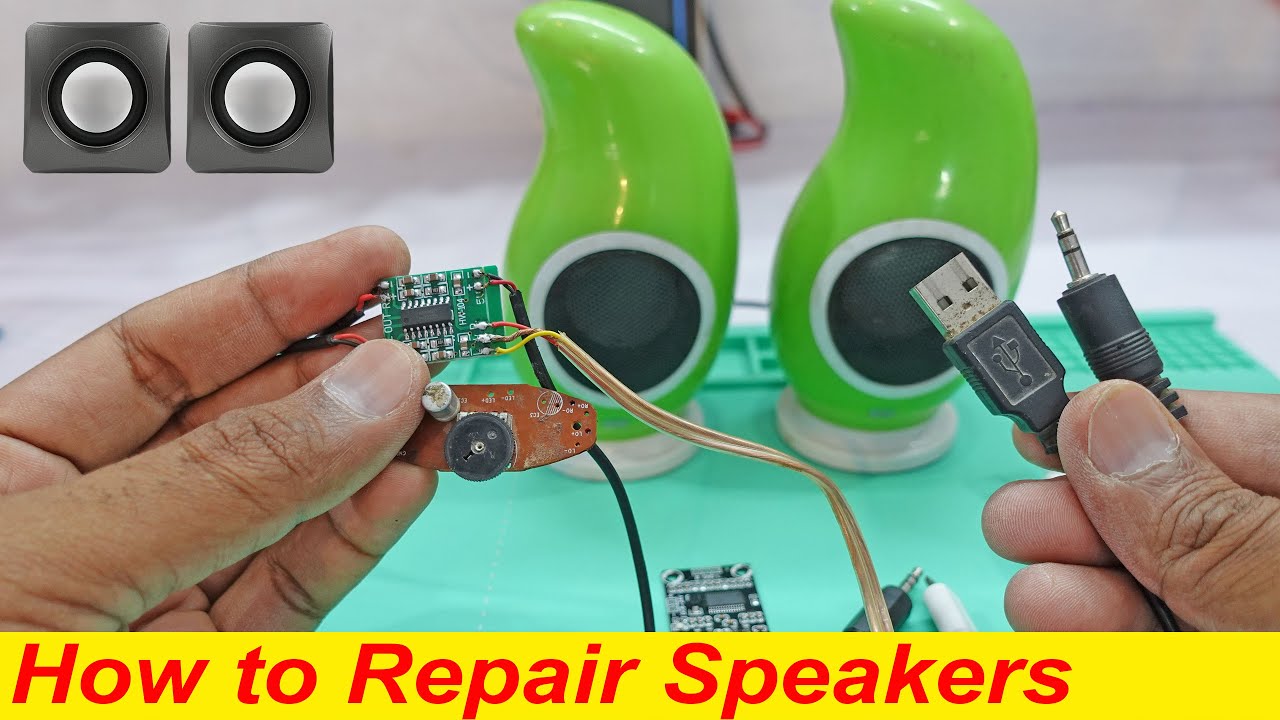 How to repair USB 5V Speakers of any computer Laptop or LED