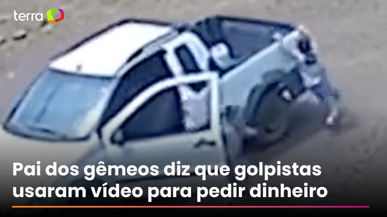 V&iacute;deo mostra g&ecirc;meos pulando de carro em movimento ap&oacute;s soltarem freio de m&atilde;o no Paran&aacute;