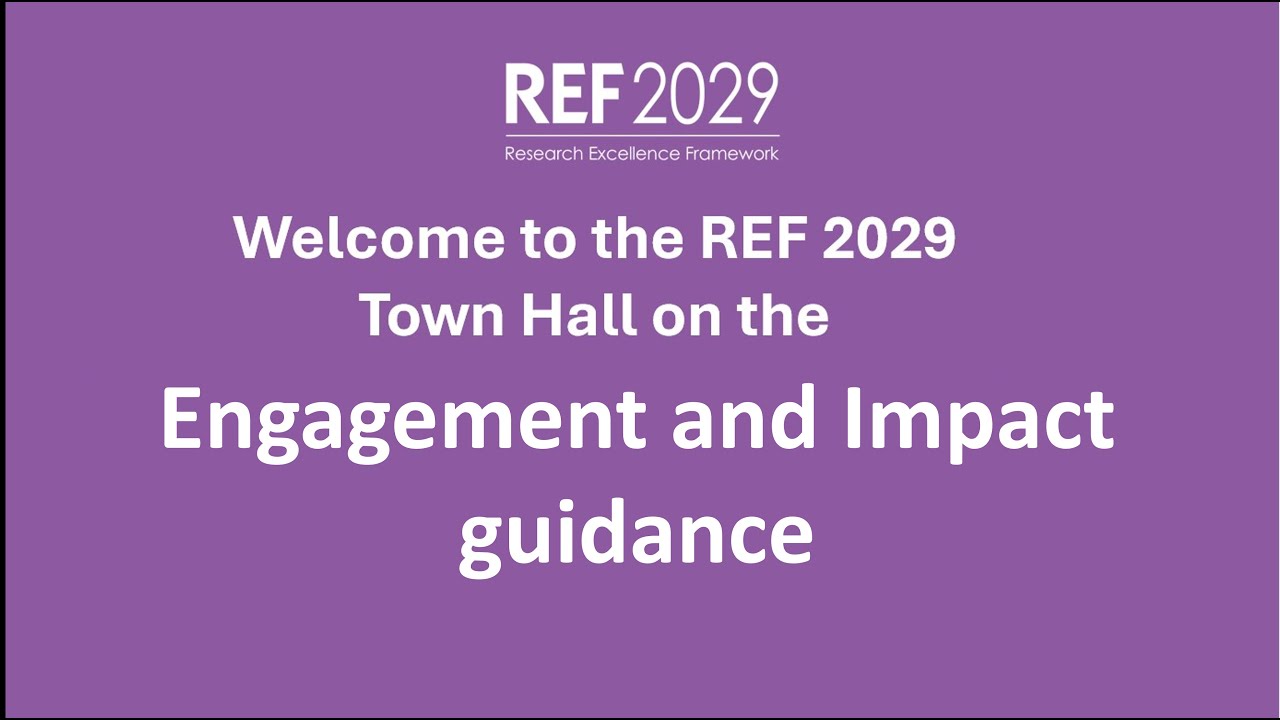 REF Town hall Engagement and Impact