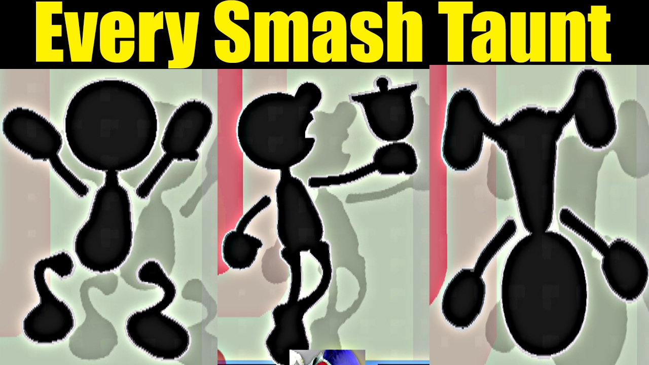 What If Mr. Game & Watch Could Do EVERY CHARACTER'S TAUNT In Super Smash Bros Wii U (SMASH 4 MODS)
