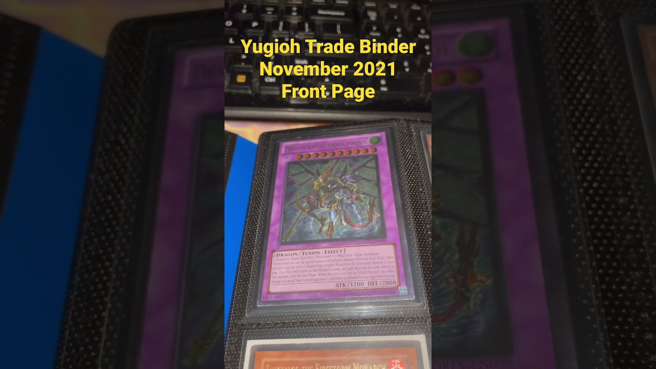 Yugioh Trade Binder Preview | November 2021 #yugioh #shorts