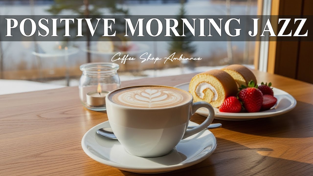 Positive Morning Jazz ☕ Coffee Shop Ambiance & Smooth Bossa Nova Piano for Happy Day.